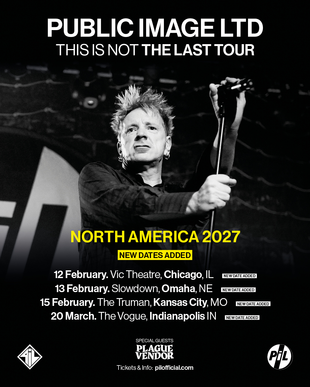 PiL North America 2027 - 4 additional dates